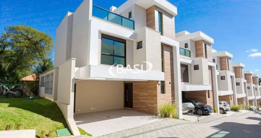 Sobrado alto padrao a venda em condominio de santa felicidade, curitiba