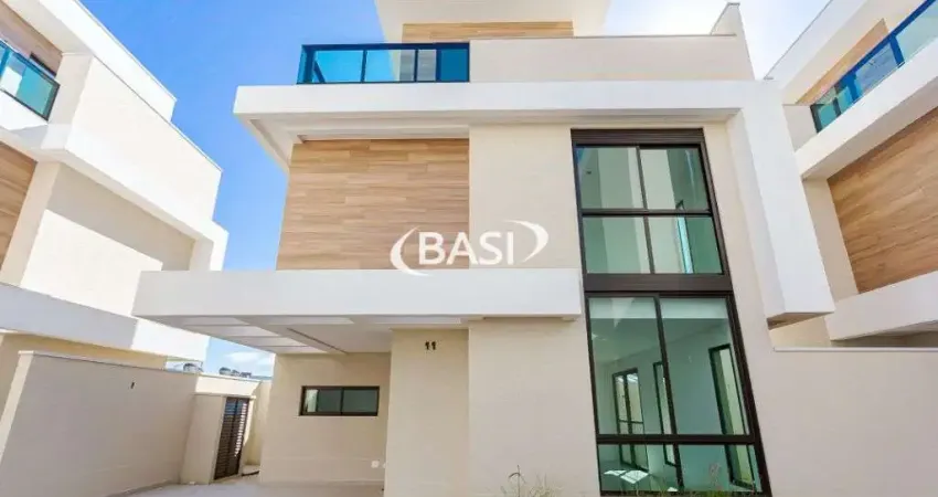 Sobrado alto padrao a venda em condominio de santa felicidade, curitiba