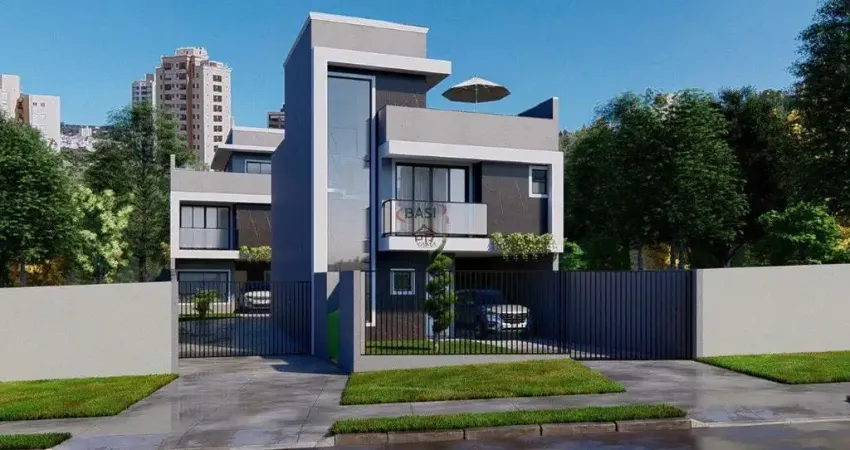 Sobrado de 3 dormitorios em condominio no uberaba, curitiba