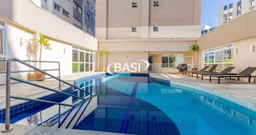 Apartamento de 2 quartos sendo uma suite, 2 garagens, no Agua Verde, andar alto 12o andar, face norte