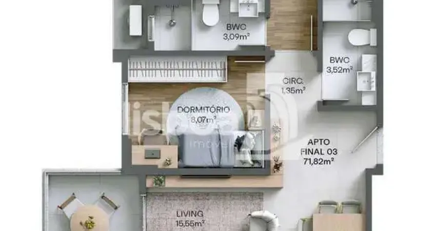 Apartamento com 2 quartos à venda na Vila Operária, Itajaí