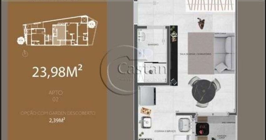 Apartamento com 1 quarto à venda na Rua Umuarama, --, Vila Prudente, São Paulo