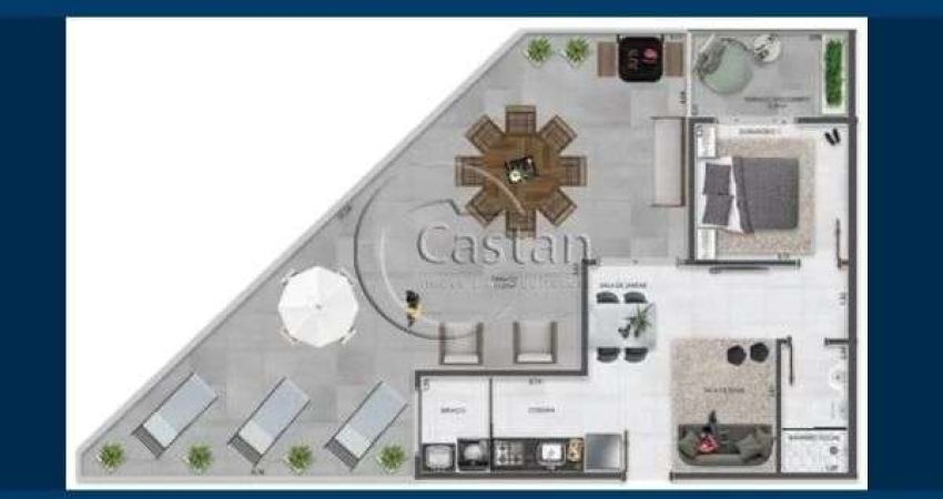 Apartamento com 1 quarto à venda na Praça Jardinópolis, --, Vila Carrão, São Paulo