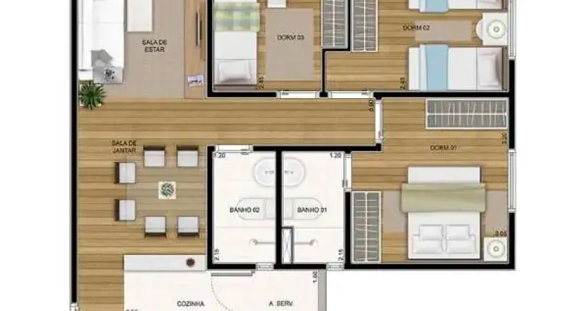 Apartamento com 3 quartos à venda na Rua Rego Barros, --, Vila Formosa, São Paulo