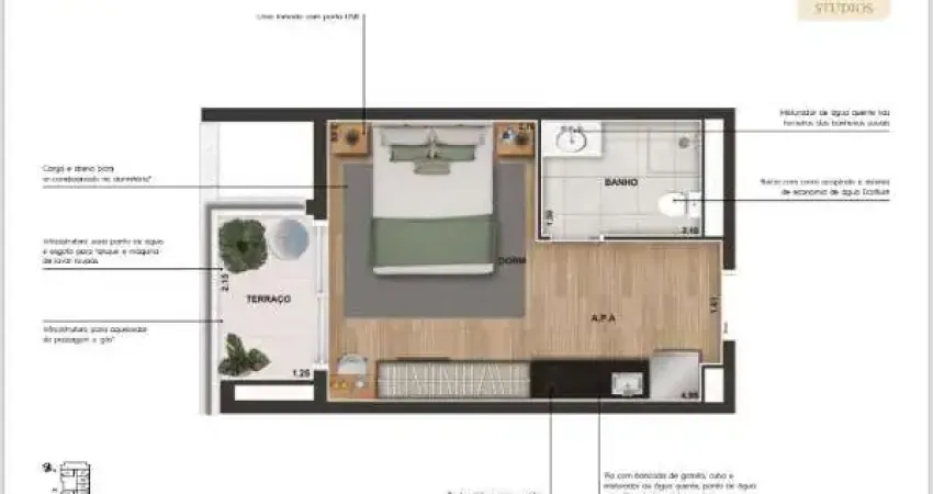 Apartamento com 1 quarto à venda na Rua Coronel Sousa Reis, --, Vila Zilda (Tatuapé), São Paulo