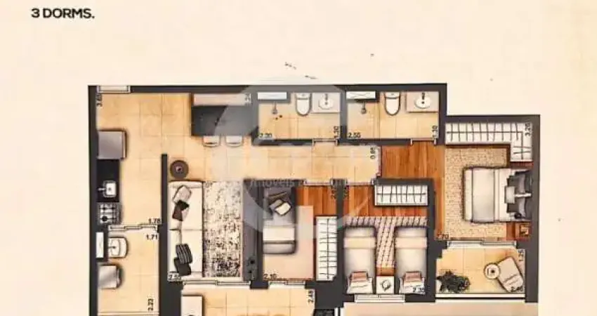 Apartamento com 3 quartos à venda na Rua Cavour, --, Vila Prudente, São Paulo