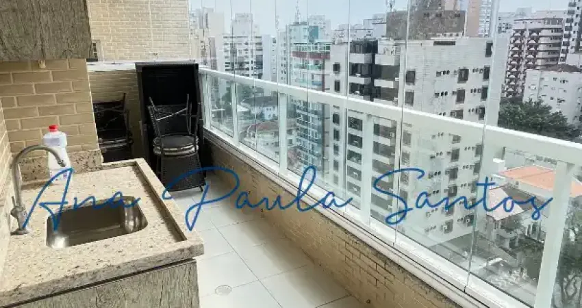 Oportunidade vision gonzaga! espaçoso e bem distribuído com 2 dorms (1 suíte) para locação em santos – sp