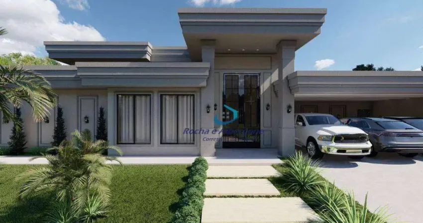 Espetacular Casa em Construção Condomínio Villagio do Engenho 4 suítes Salas integradas Gourmet Piscina 6 Vagas Jardins Projeto Diferenciado