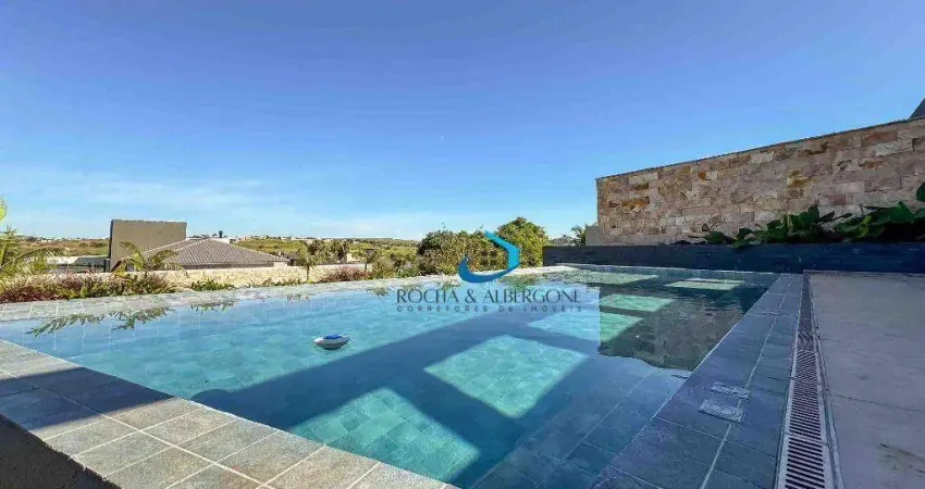 Casa Térrea Alto Padrão Ecovillas do Lago  4 suítes c persianas automatizadas Salas Integradas ao Gourmet e piscina com Vista p Lago Próxima Portaria