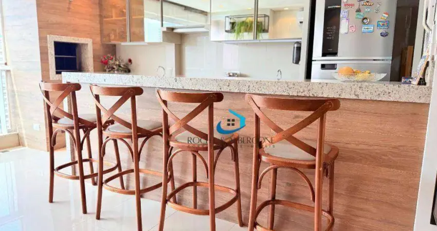 Oportunidade ed. aria residence gleba palhano andar alto sol da manhã 3 quartos sendo 1 suíte 2 vagas de garagem com planejados na sala, cozinha suíte