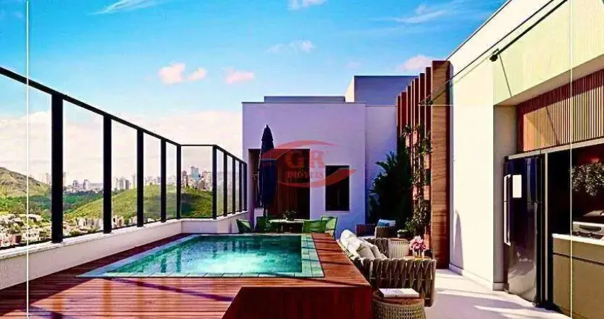 Cobertura à venda, 4 quartos, 1 suíte, 2 vagas, serra - belo horizonte/mg