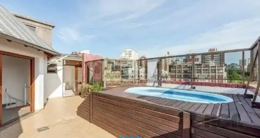 Cobertura no bairro petrópolis de 2 dormitórios 2 vagas e piscina