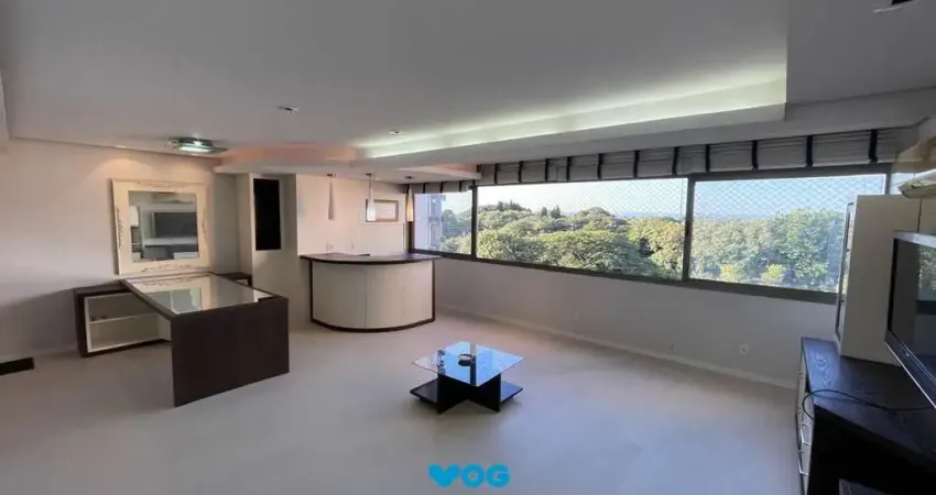 Apartamento mobiliado com 3 quartos, vista definitiva e lazer completo