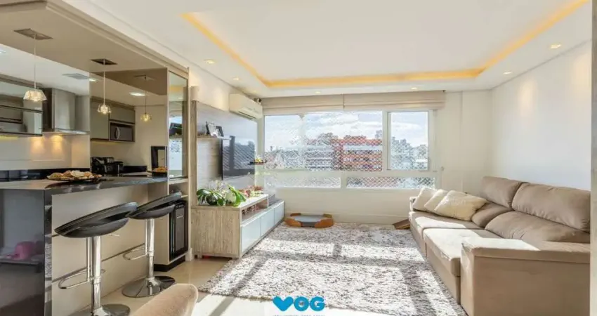 Apartamento semi mobiliado com 2 quartos de bairro Petrópolis