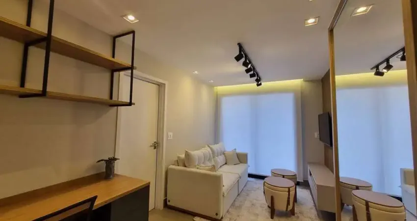 Apartamento com 1 dormitório mobiliado para alugar no Boqueirão em Santos