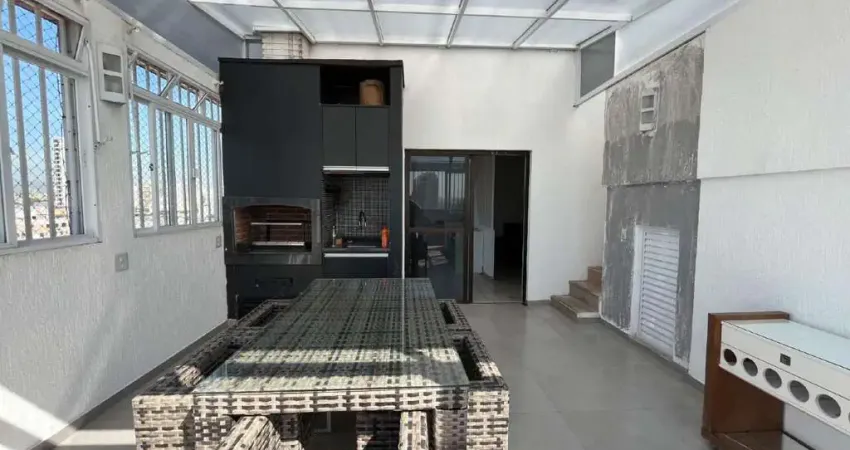 Cobertura com 4 quartos com piscina e churrasqueira à venda na aparecida em santos