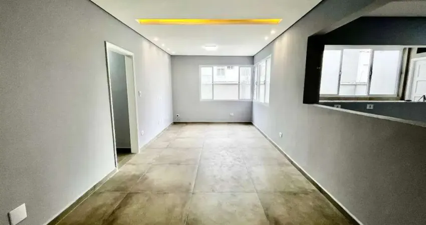 Apartamento reformado 2 quartos á venda no boqueirão, em santos