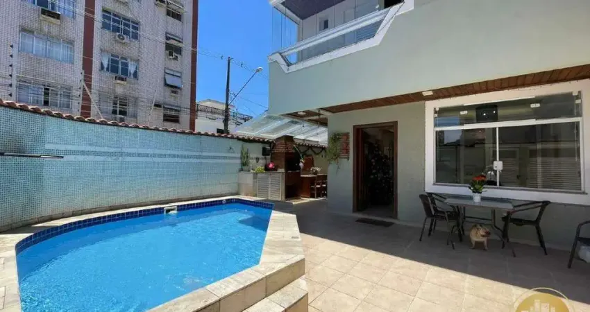 Casa à venda em ponta da praia, santos - 4 quartos, 2 suítes, piscina e varanda gourmet