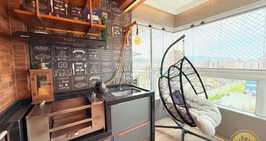 Apartamento à venda, 2 quartos, 1 suíte, 1 vaga, josé menino - santos/sp