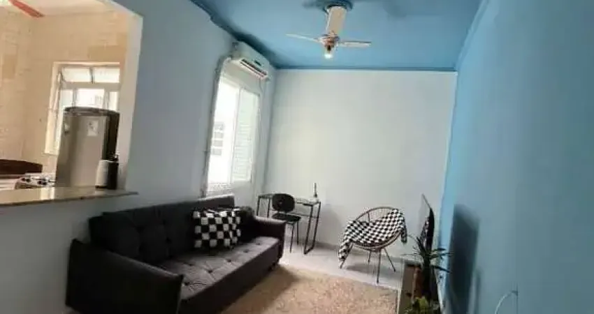 Apartamento 1 dormitório prático e bem distribuído vista mar em santos