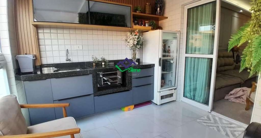 Apartamento para Venda em Praia Grande, Tupi, 3 dormitórios, 1 suíte, 2 banheiros, 2 vagas