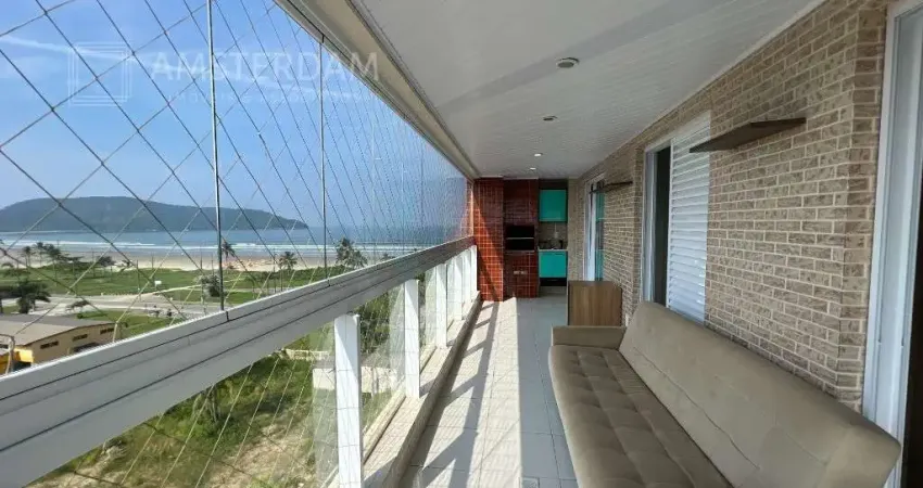 APARTAMENTO COM VISTA AO MAR COM 3 DORMITÓRIOS E VARANDA GOURMET.