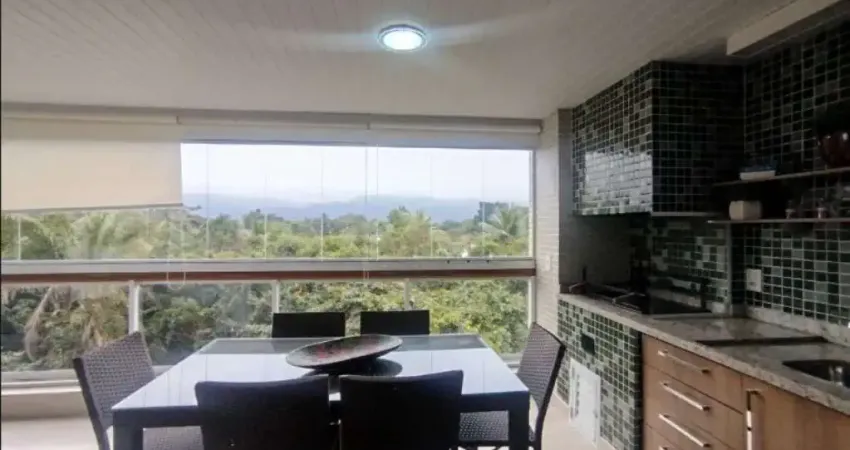 Locação na Riviera, Bertioga/SP: 4 suítes, 5 banheiros, 2 vagas, 221,52m²!