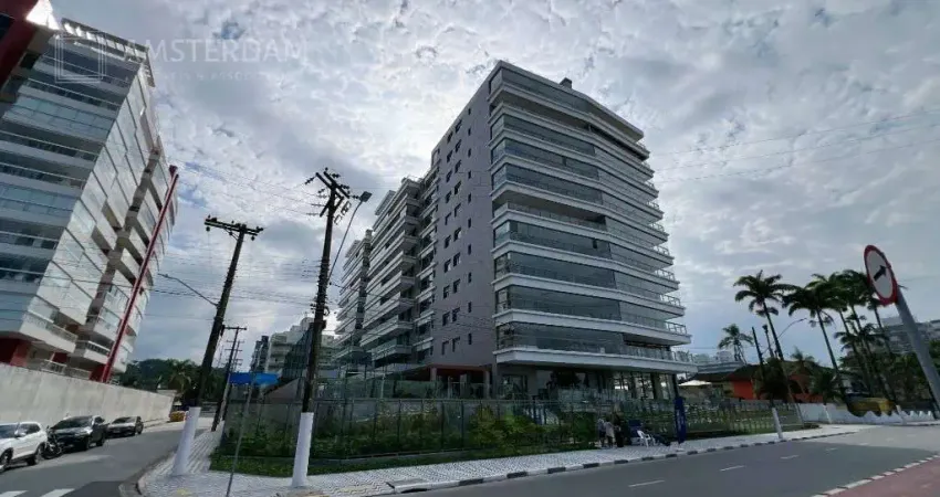 Apartamento novo frente ao mar no centro de bertioga com 03 dormitórios.