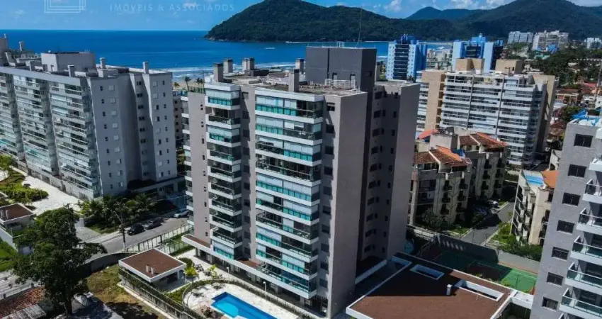Apartamento novo em condominio clube, com vista ao mar no Centro de Bertioga, 2 dormitórios, 1 suíte, 2 vagas, 76,00 m².