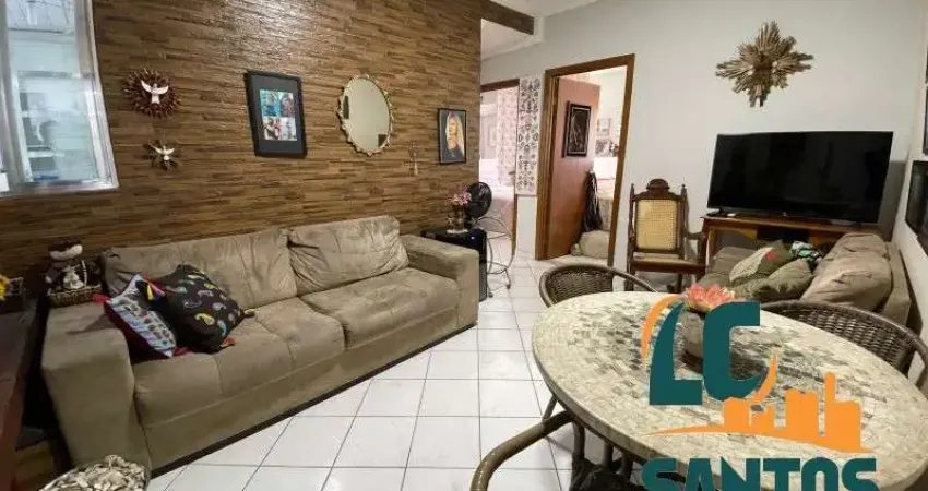 Venha morar na praia ! - Apartamento de 2 dormitórios na Aparecida em Santos - Prédio frente mar .