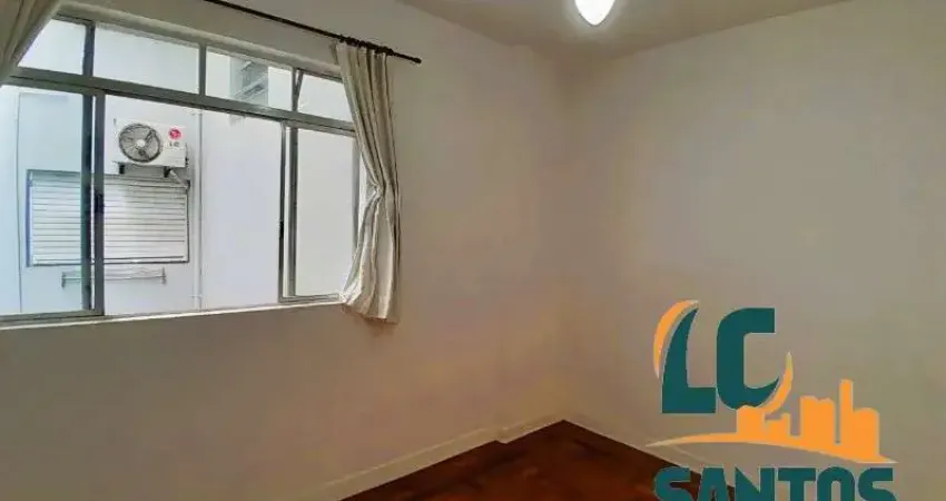 Apartamento de 1 dormitório, uma quadra da praia no boqueirão em santos .