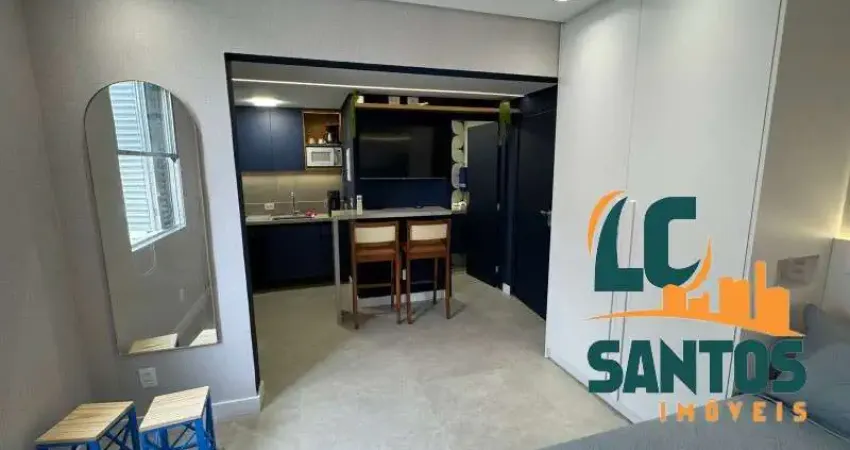 Apartamento kitnet finamente reformado na praia do José Menino, excelente oportunidade para Airbnb .