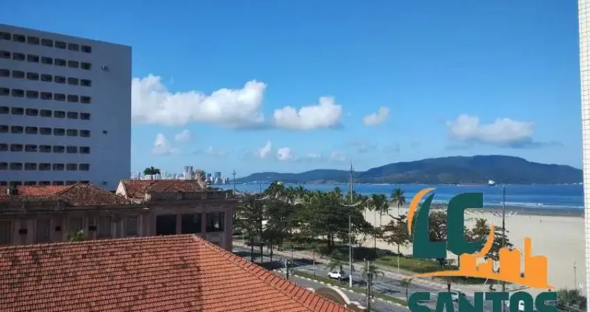 Apartamento de 3 dormitórios com vista pro mar na orla do Gonzaga .