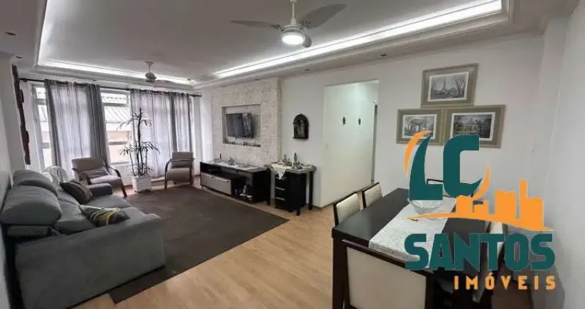 Apartamento com 2 dormitórios, dependência completa e garagem fechada em santos .