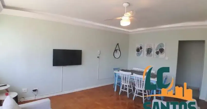 Apartamento de 2 dormitórios e vista mar na Pompéia em Santos .