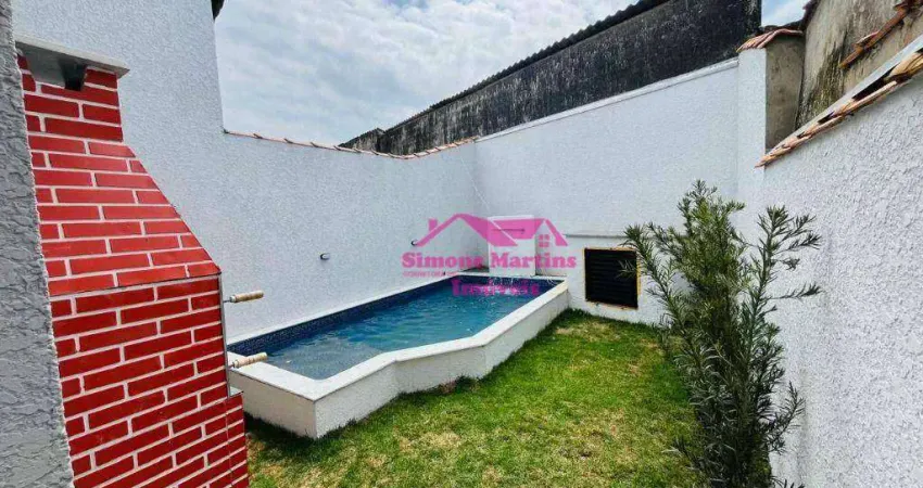 Casa nova com piscina á venda na praia de itanhaém - programa minha casa minha vida