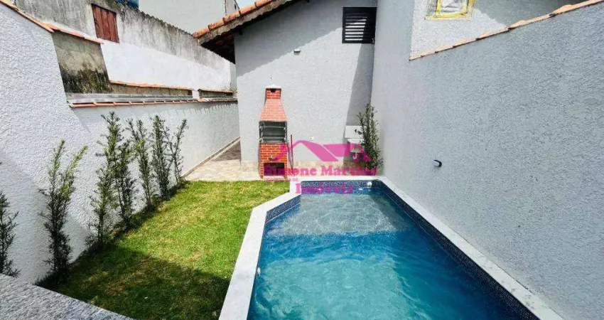 Casa nova com piscina á venda na praia de itanhaém - programa minha casa minha vida