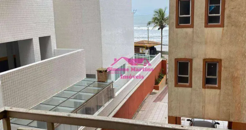 Apartamento frente mar com 02 quartos e elevador por apenas r$269.000