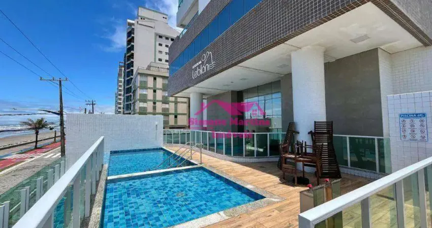 Apartamento novo com vista para o mar e 02 quartos no centro da cidade de mongaguá