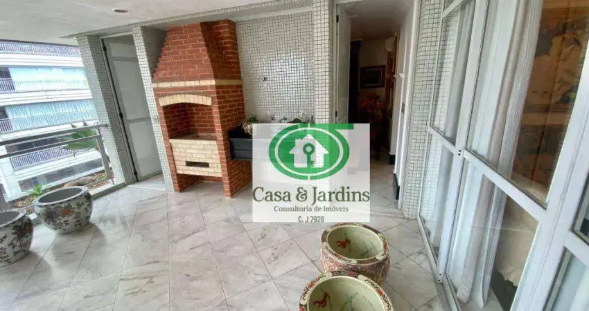 Apartamento Alto Padrão Boqueirão / Vila Rica -  dormitórios, 4 garagens - Santos