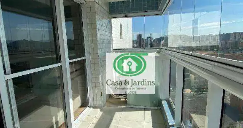 Apartamento com 1 dormitório à venda, 56 m² por R$ 585.000,00 - Boqueirão - Santos/SP