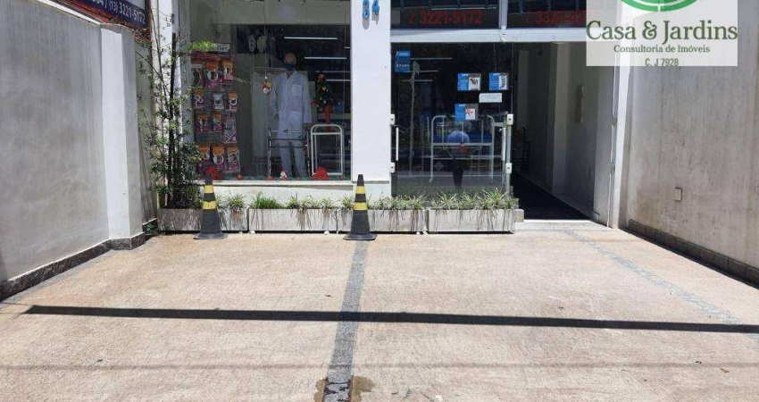 Aluga ou Vende Loja, 217 m² - Canal 2  em frete a Beneficência - Santos/SP