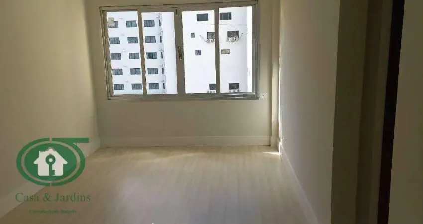 VENDE APARTAMENTO REFORMADO EM SANTOS - GONZAGA - 1 DORMITORIO - FRENTE