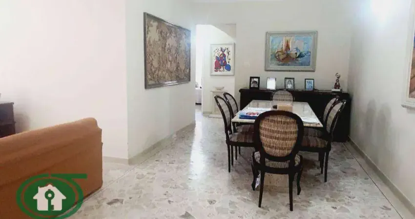Amplo apartamento 3 dormitórios (suíte) + Dep. Empregada, 2 vagas garagens, no canal 2, px. praias Pompeia e Gonzaga.- Santos/SP