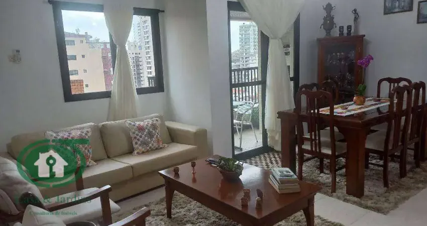 Ótimo apartamento em santos na pompeia 2 suites + dependencias de empregada predio com lazer