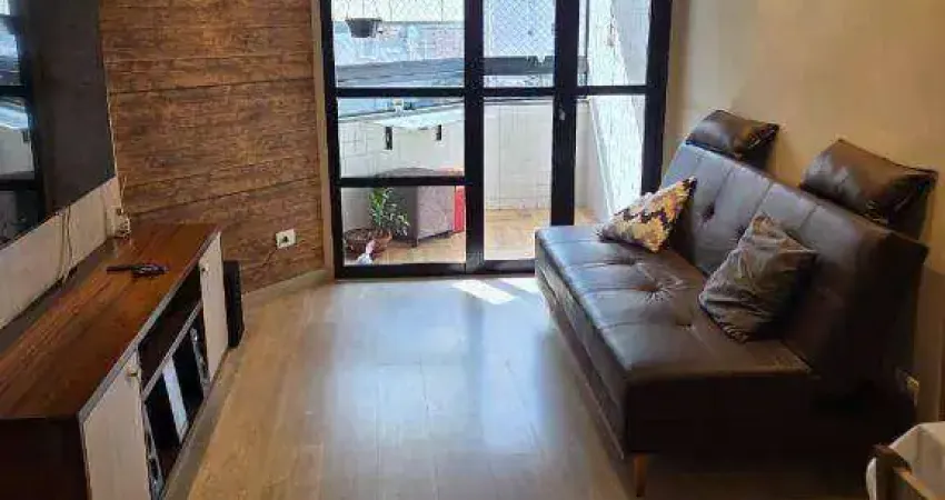 Apartamento mobiliado 2 dormitórios para alugar, 74 m² - pompéia - santos/sp