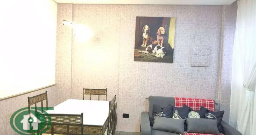 Apartamento 1 dormitório – suíte – finamente decorado e mobiliado | frente ao mar – gonzaga, santos