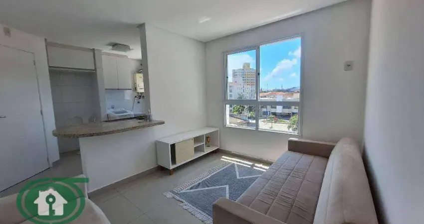 Apartamento com 1 dormitório para alugar, 37 m² por r$ 3.200,00/mês - boqueirão - santos/sp