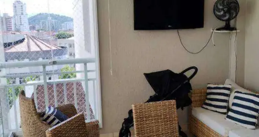 Apartamento com 3 dormitórios à venda, 150 m² por R$ 1.379.000,00 - Marapé - Santos/SP