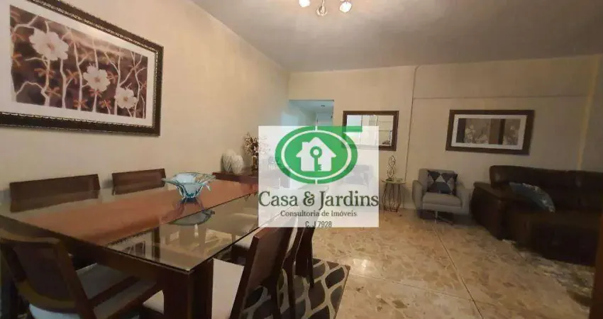 Apto 3 dorms com suíte + dep. empregada – pompéia/gonzaga, próx. praia – 2 vagas!